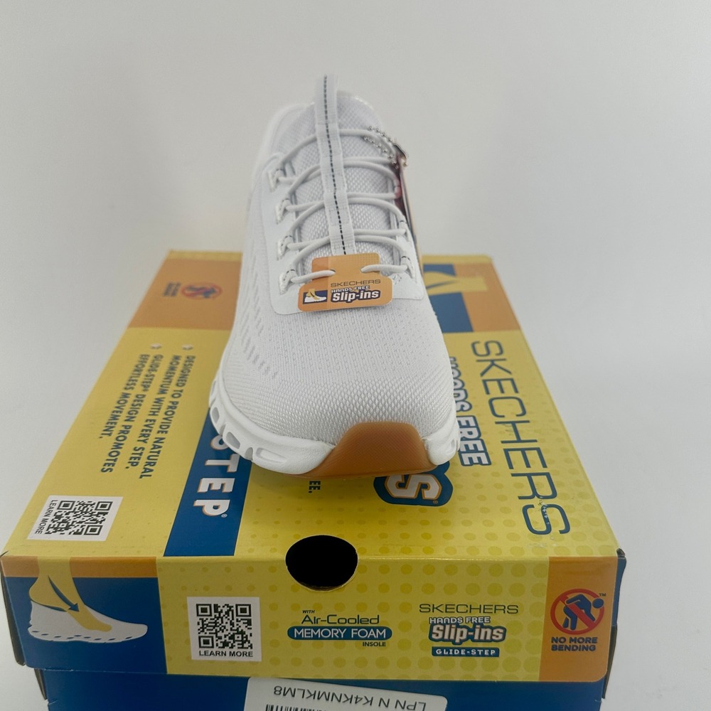 Skechers Slip-ins Glide-Step Women 8 Wide White Solid Athletic Modern - Picture 2 of 7